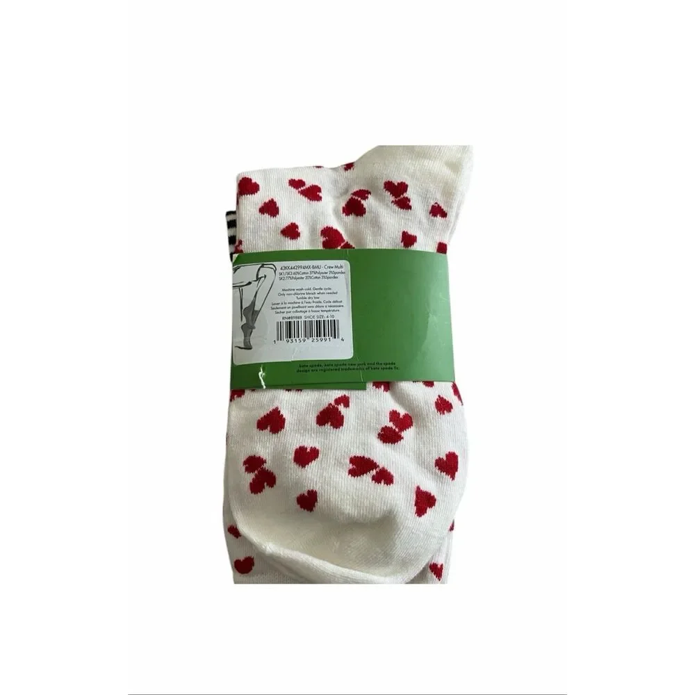 Kate Spade women’s hot,‎ valentine socks, 3pairs